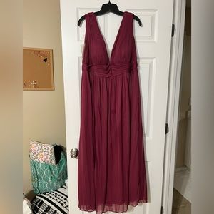 Azazie Pixie bridesmaid dress in mulberry